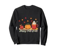 Happy Fall Yall Shirt Pumpkin Mug Apple Drink Leaves Sweatshirt