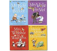 Happy Families Collection 4 Books Set-Master Money the Millionaire, Mr Biff the Boxer, Mrs Wobble the Waitress, Mrs Vole the Vet