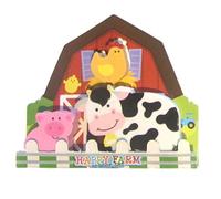 Happy Farm Animals Eraser Set Cow Pig & Chicken