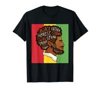 Happy Father’s Day Black Father Melanin Afro African Man Kid T-Shirt