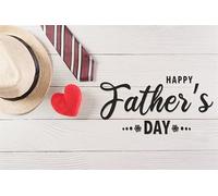 Happy Father's Day Backdrop for Photography 10x8ft Vintage Wood Plank Fathers Day Banner Backdrop Decorations for Dear Father Themed Party Birthday Portrait Background Deco Supplies Vinyl