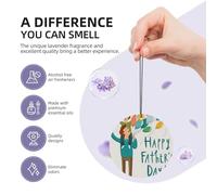Happy Fathers Day By Son Printing 10 Pcs Car Air Freshener Fragrant Sheets,Car Hanging Accessories With Strings For Decor
