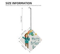 Happy Fathers Day By Son Printing 10 Pcs Car Air Freshener Fragrant Sheets,Car Hanging Accessories With Strings For Decor