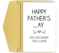Happy Father's Day Card for Dad, Husband, Papa, New Daddy and Step Dad, Thoughtful Gift from Daughter, Son, Kids and Wife (HAPPY FATHER'S_AY)