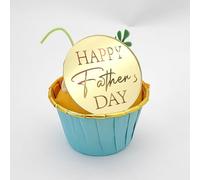 Happy Father's Day Cupcake Discs Father's Day Cake decorations