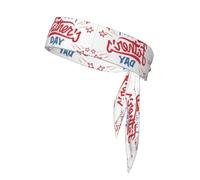 Happy Father's Day Dad Printed sports bandage fitness bandage suitable for sports enthusiasts ninja football and basketball