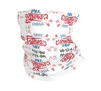 Happy Father's Day Dad prints sports face mask multifunctional sports headband suitable for sports in cold weather