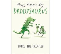 Happy Father's Day Daddysaurus Father's Day Greeting Card Fathers Day Cards