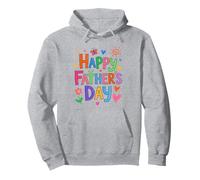 Happy Father's Day Funny Daughter Girl Boy Kid Hand Drawn Pullover Hoodie