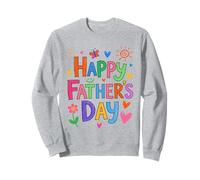 Happy Father's Day Funny Daughter Girl Boy Kid Hand Drawn Sweatshirt