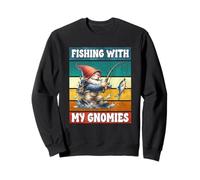 Happy Fathers Day Grandpa Gnome Love Fishing Graphic For Dad Sweatshirt
