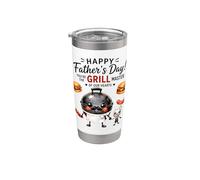 Happy Father's Day Grill Master Dad Stainless Steel Insulated Tumbler