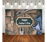 Happy Father's Day Party Thank You Festival Backdrop I Love Decor Family Shirt Tie Hat Glitter Photography Background Banner