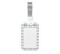 Happy Fathers Day Printed Id Card Badge Holder with Neck Strap Waterproof Name Card Holder Plastic Vertical Sleeve Pocket