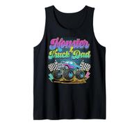 Happy Father's Day Retro Monster Truck Dad Daddy Dada Men Tank Top