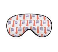 Happy Father's Day Sleep Masks Eye Cover Blackout with Adjustable Elastic Strap Night Blindfold for Women Men Yoga Travel Nap