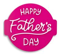 Happy Fathers Day Stamp Embosser for Icing, Fondant, Cupcake, Cake, Baking, Decoration, Made in UK by 1066 Factory