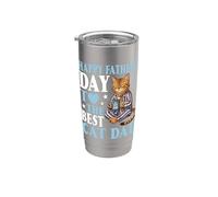 Happy Father's Day to The Best Bengal Cat Dad Coffee Drinker Stainless Steel Insulated Tumbler