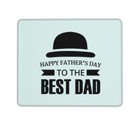 Happy Fathers Day To The Best Dad Professional Grade Mouse Pad, Featuring Lock Edge and Non-Slip Rubber for a Stable Desk Surface