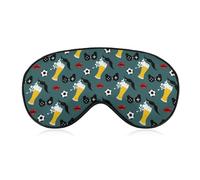 Happy Father's Day Unisex Light-Blocking Eye Mask Sleep Mask Suitable for Naps at Home, in The Office, and on Airplanes