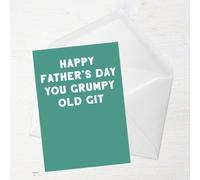 Happy Father's Day You Grumpy Old Git Greetings Card - Standard Card