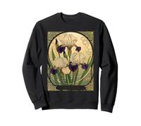Happy February Birthday Iris Flowers Sweatshirt