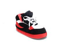 Happy Feet 1006-4 - Red, Black and White - XL Sneaker Slippers