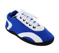 HAPPY FEET 5001-4 Blue and White - XL All Around Slippers