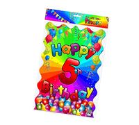 Happy Fifth Birthday made of paper