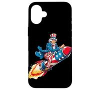 Happy Fireworks with Patriotic Rocket for Man and Woman Case for iPhone 16 Plus