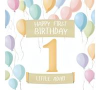Happy First Birthday, Little Adam (the perfect personalized first birthday book for little baby Adam)