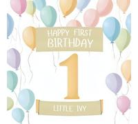 Happy First Birthday, Little Ivy (the perfect personalized first birthday book for little baby Ivy)