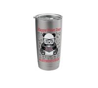 Happy First Day Let's Do This Back to School Panda Bear Stainless Steel Insulated Tumbler