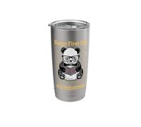 Happy First Day Let's Do This Back to School Panda Bear Stainless Steel Insulated Tumbler
