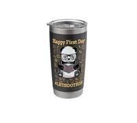 Happy First Day Let's Do This Back to School Panda Bear Stainless Steel Insulated Tumbler