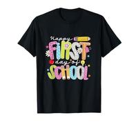 Happy First Day Of School Back To School Teacher Student T-Shirt