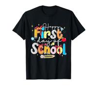 Happy First Day of School Coquette Bow Pre-K Teacher Girl T-Shirt