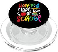 Happy First Day Of School Teacher Boys Girls Back To School PopSockets PopGrip for MagSafe