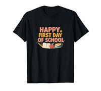 Happy First Day of School Value Graphic T-Shirt, Men, Black, S