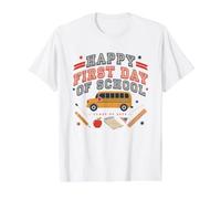 Happy First Day of School Value Graphic T-Shirt, Men, White, XL