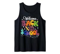 Happy First Day of School Welcome Students Ready to Learn Tank Top