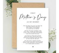 Happy First Mother's Day as my Mummy to be A5 Card with envelope, First Mothers Day, New Mummy, New Mum, First Mothers day Card from child