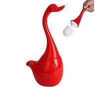 Happy Fox Swan toilet brush, Ceramic toilet brushes & holders, Suitable for Bathroom Toilet Cleaning, Home Decor(red)
