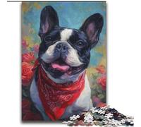 Happy French Bulldog Adult Jigsaws 2000 Piece, Challenging Game And Family Play with Matching Poster And Trivia Sheet (70x100cm)