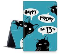 Happy Friday Cat Case for Samsung Galaxy Tab S6 Lite 10.4" 2024/2022/2020 (SM-P620/P610/P613/P615), Shockproof PU Leather Folding Stand Case with Auto Sleep/Wake for Galaxy Tab S6 Lite