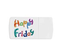 'Happy Friday' Pill Box with Tablet Splitter (PI00034099)