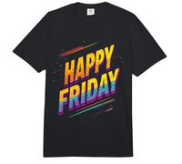 Happy Friday Weekday Fun Comfort Colors Adult Heavyweight T-Shirt
