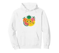 Happy Fruit Friends Cute Colorful Design Pullover Hoodie