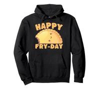 Happy Fry-Day Empanada Cute Food Pun Lover Pullover Hoodie