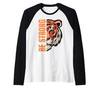 Happy Funny Life Wonderful Moment to Be Strong Matching Team Raglan Baseball Tee